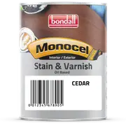 Bondall 250ml Cedar Satin Monocel Stain And Varnish - Cedar