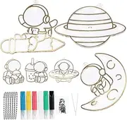 Vaguelly Keychain Kit for Kids No Bake Glue Painting Craft Toys for Girls Ages 6-8 DIY Painting Set Unique Present