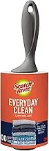 Scotch-Brite Everyday Clean Lint Rollers, 6 Rollers, 100 Sheets Per Roller, 600 Sheets Total, Reusable Lint Roller, Works Great on Pet Hair