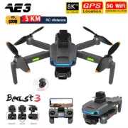 8K GPS Drone Dual Camera 5G Wifi 3-Axis Gimbal Aerial Brushless RC Quadcopter UE