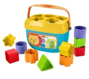 Stacking Baby Toy First Blocks Set Of 10 Shapes For Sorting For Babies 6+ Months
