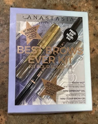 Anastasia Best Brows Ever Kit Brow Wiz & Gel Soft Brown 3pc Set