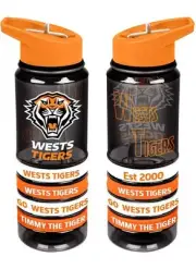 Wests Tigers NRL Tritan Bottle with Bands