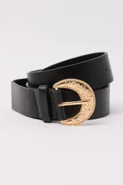 Black Waist and Hip Jeans Belt