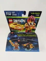 LEGO Dimensions # 71222 CHIMA fun pack ,Laval Figure,Mighty Lion Rider,2016