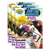 3x 10pc Holotoyz HoloArtz Metal Mania Augmented Reality Stickers Kids Art 3y+