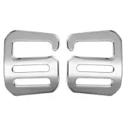 1 Pair g Hook Webbing Slide Buckles 20mm Metal g Hooks Webbing Clips Silver