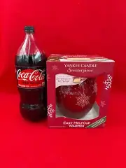Large Yankee Candle Snowflakes Scenterpiece Easy Meltcup Warmer w/Timer NIB