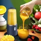 USB Charging Fruit Juicer Cup Blue/Pink Smoothie Blender Milkshake