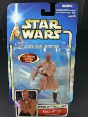 Star Wars 2002 MACE WINDU (SAGA) New Unopened Figure