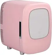 Models12v 220v Ac Dc Cooler Box Mini for Bedroom Skincare Portable Refrigerator Car Fridge Refrigerator(Pink)