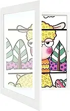 Frames for Childrens Art Work Refillable Kid Art Frames Front Opening with Storage Kids Art Work Display Frames with Storage Art Frame Front Opening Holds Horizontal Vertical for Kids Drawings ( Color