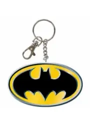 DC Comics Batman Chest Bat Logo Bendable Poseable PVC Key Chain UNUSED SEALED