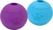 Dog Fetch Balls Extremely Durable Natural Rubber Toy 4 inch, 2 Pack