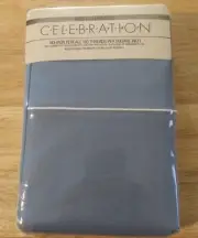 Vintage Celebration Westpoint Pepperell Set 2 King Size Pillowcases Slate Color