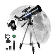 [EU Direct] ESSLNB 15X-180X Astronomical Telescope 70mm Aperture Refractor Telescopes with Phone Adapter & Adjustable Tr