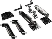 Dual Monitor Stand for 17 to 27 Inch, Dual Arm Monitor Mount Adjustable Desk Riser Stand with C Clamp Grommet Mounting Base, Each Arm Holds 4.4-19.8lbs