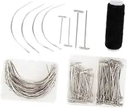 CORHAD DIY Wig Fixing T-pin Kit Set of Professional Blocking Needles Stainless Steel Wig Pin