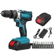 Drillpro 21V 28Nm 1450r/minCordless High Torque 25-speed Adjustment Drill with Drill Heads Ideal for Home DIY and Prof