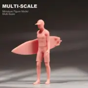 Resin 1/18 1/241/43 1/64 1/87 Fearless Surfer Grey Figure Unpaint Mini Doll Toys