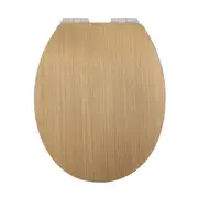 Natural Woodgrain Soft Close Toilet Seat