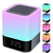Night Lights Bluetooth Speaker Dimmable Multi-Color Changing Bedside Lamp-Colorful