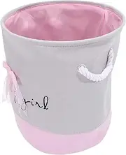 Collapsible Storage Basket Organizer with Bow Design Versatile Laundry Basket for Clothing and Sundries for Home Nursery and Travel