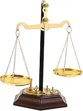 Generic Vintage Balance Scale Art Decor Antique Metal Display for Home Office Symbol of Justice for Lawyers and Collectors Retro Aesthetic Accent