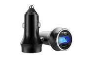 Orco Dual USB Fast Car Charger 2 Port Display Cigarette Lighter Socket DM Power