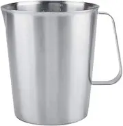 Milk Frothing Cup, 2000ml Large Stainless Steel Measuring Cup Mug Milk Frothing Pitcher Jug for Latte Coffee Art Restaurant Kitchen Supplies Frothing Pitcher