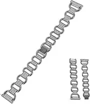 [CANIGHT] Strap Watches Decor Watch Bands Active Watch Band Watch Classic Shiny Watch Strap Rhinestone Watchstrap Rhinestone Watch Strap Charming Watch Strap Silver Zinc Alloy