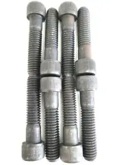 7/16-14 X 2" SOCKET HEAD CAP SCREWS BLACK HEAT TREATED ALLOY STEEL - 8 PCS