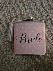 New Bride Flask Pink & Light Pink/ white polka dots