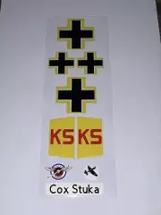 JU87D Stuka Decal Airplane Sticker Set (Replicated) 049 Cox