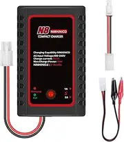MMOBIEL Intelligent Charger for 2S-8S 2.4-9.6V Nimh/NiCD/LiPO Batteries - Drone/RC Cars/Airsoft Guns/Boat Standard Incl. Mini Tamiya Connection and Alligator Clips