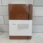 MONK MANUAL 90-day planner, 240 Pages Vegan Brown Leather Journal - New