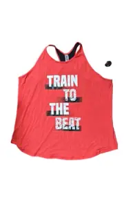 Strong by Zumba High Neck Tank Color Coral Craze Size XXL