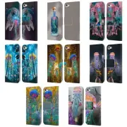 OFFICIAL DAVE LOBLAW JELLYFISH LEATHER BOOK WALLET CASE FOR APPLE iPOD TOUCH MP3