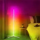 Smart RGB LED Corner Floor Lamp - Remote & App Control, Color Changing for H