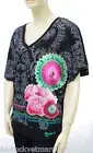 Desigual T-Shirt Oversized Woman Ts Croácia 50T24H7 Size M Black