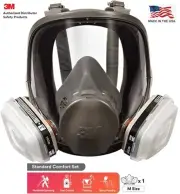 3M 7 IN 1 REUSABLE FULL FACE RESPIRATOR FACEPIECE GAS MASK PAINTING SPRAYING SML