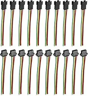 uxcell Male to Female 4Pin Breadboard Jumper Wire 2.54mm Pitch Ribbon Cable 20cm Long Electronics Breadboard Ribbon Cables for Breadboard Electronic Projects Pack of 10