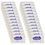 24x 110pc Quilton 3 Ply Facial Tissues Boxed 20x19.5cm Hypo-allergenic White