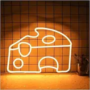 Hanging Art Neon Signs Cheese Neon Sign Cake LED Neon Light For Wall Kitchen Decor For Dessert Shop Restaurant 28.9cmx40cm