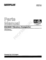 Caterpillar CS 583C Vibratory Compactor Parts Catalog Manual