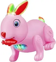 KOMBIUDA 1pc Cartoon Rabbit Musical Plaything Cute Educational for Develops Observation Coordination Safe Present