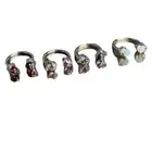 1PC Lip Piercing Lip Ring Dragon's Claw Stone Titanium Steel C Shape Labial ZS
