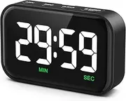 Newest AMIR Digital Timer, 3.5in Visual Timer Accurate Kitchen Timer, Magnetic Countdown Timer Volume Adjustable for Cooking Fitness Baking Learning Teaching Children Elderly, Black