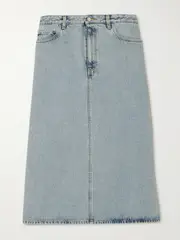 [TOTEME] TOTEME - Organic Denim Midi Skirt - Blue - DK40 DK 40 Blue