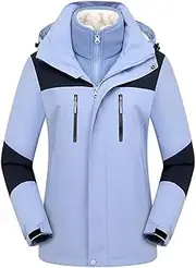 [yk8fass] Hardshell jacket for women ia-2736 (M，Light blue 1), Light Blue 1